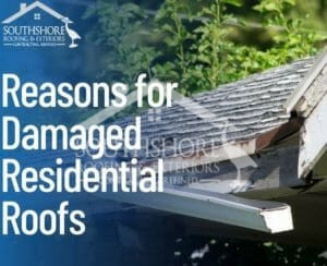 damaged residential roofs