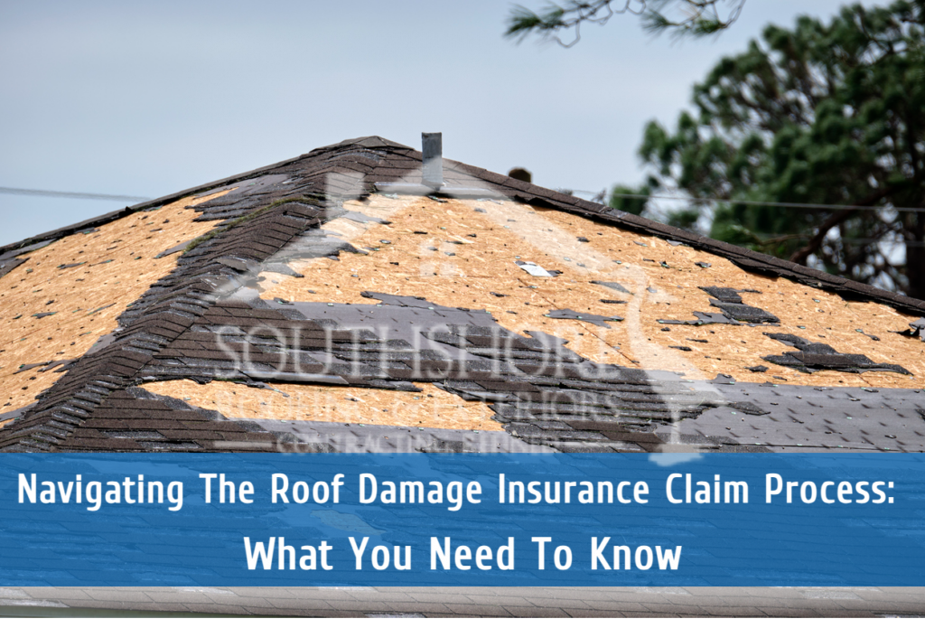 Storm damage roof repair insurance claim
