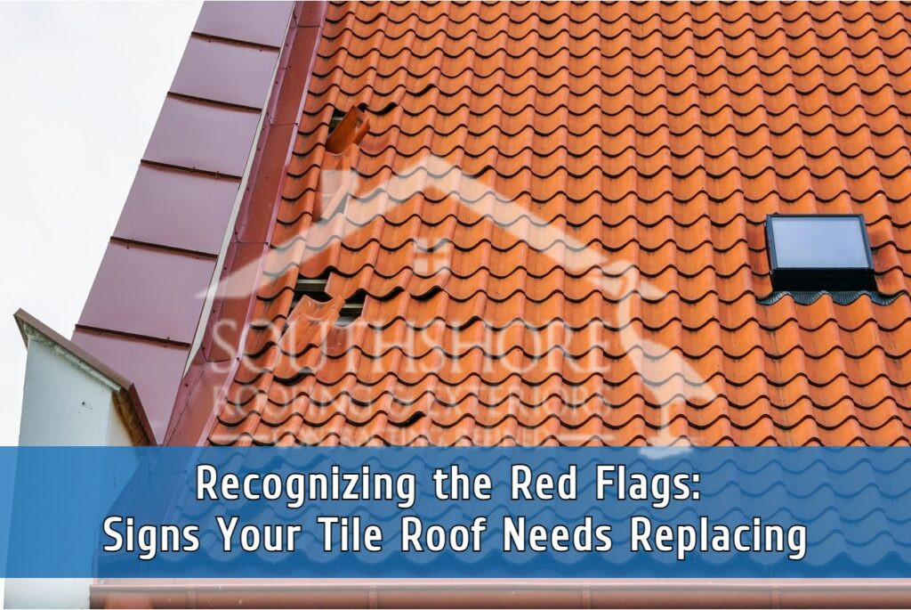Damaged tile roof in need of repair in Tampa FL