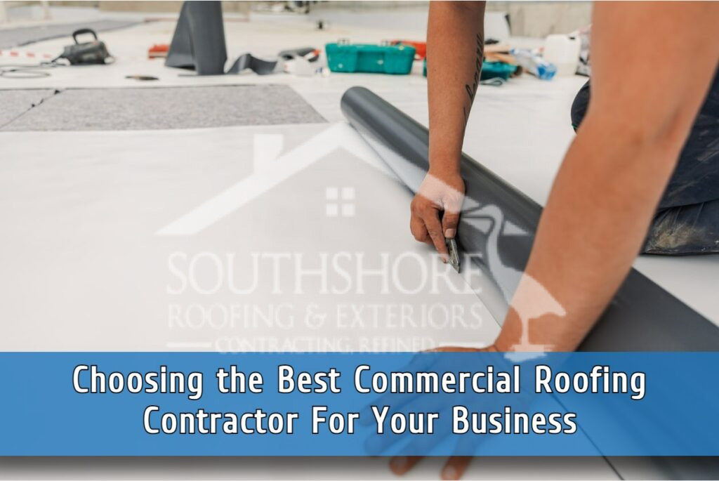 Commercial roofing specialist with TPO roof material