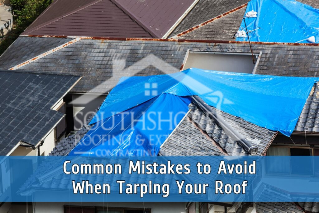 Common mistakes made when tarping roof
