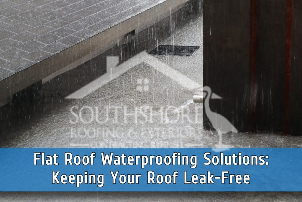 Waterproofing solutions for flat roofs