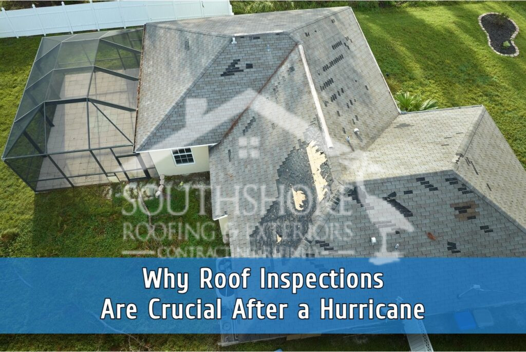 Roof inspection following a hurricane
