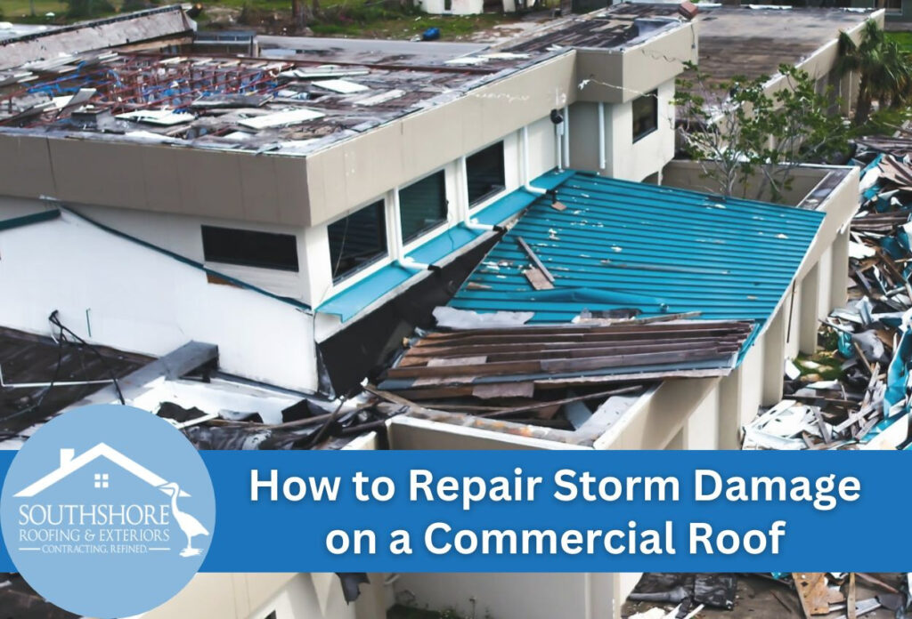 How to Repair Storm Damage on a Commercial Roof