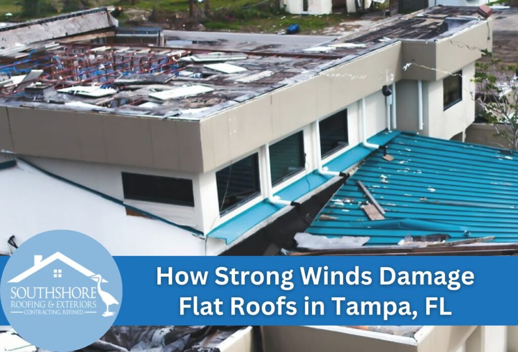 How Strong Winds Damage Flat Roofs in Tampa, FL