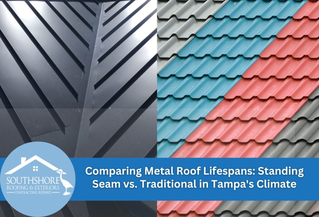 Comparing Metal Roof Lifespans: Standing Seam vs. Traditional in Tampa's Climate